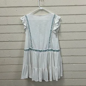 Free People Falling Water White Tunic Top size S thumbnail 4