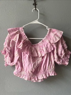 LoveShackFancy Audrille crop top thumbnail 4