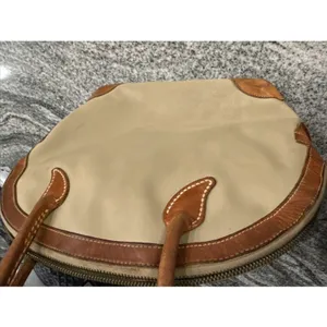 Vintage King Ranch Canvas Leather La Bolsa Bag‎ STAMPED JJ Kingsville Texas thumbnail 13