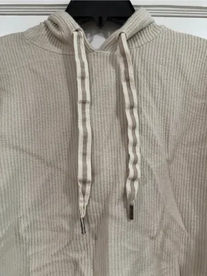 aerie women’s drawstring Hoodie in Cream thumbnail 2