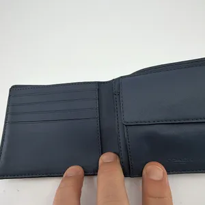 Coach Signature C Bifold Wallet Charcoal Pink Coated Canvas thumbnail 5