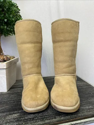 Ugg Tan Leather Classic Tall 5815 Boots 6 thumbnail 2