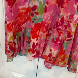 Eliza J. Pink Floral‎ Dress Size 12 thumbnail 5