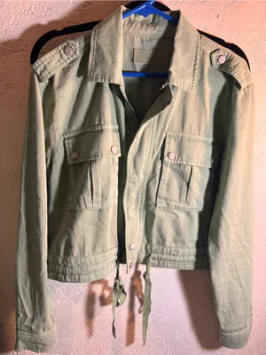 Blank NYC Sage Green Utility Jacket with Drawstring thumbnail 1