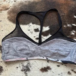 LULULEMON Water Salty Swim Bikini Top Grapefruit Mini Oki Gray‎ Size 4 thumbnail 4