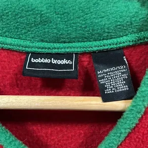 Bobbie Brooks fleece snowman sweater Green Size M thumbnail 2