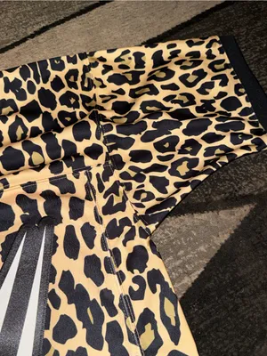 WWE Mitchell & Ness WrestleMania Vegas Leopard Print Jersey - Tan & Black thumbnail 15