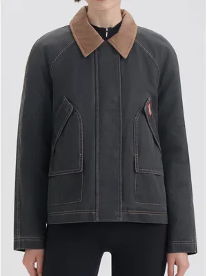 Hunter Bex Washed Wax Hunting Jacket Black NWT thumbnail 1