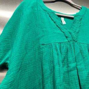 Zenana green tunic top dress XL thumbnail 2