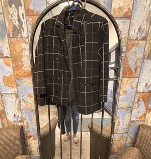 Black Tape-Black & White long sleeve Jacket P/XL workwear thumbnail 3