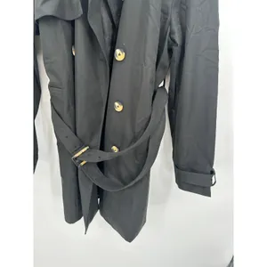Orolay Womens Double-Breasted Trench Coat Size XL Black Belted Casual Outdoors‎ thumbnail 4