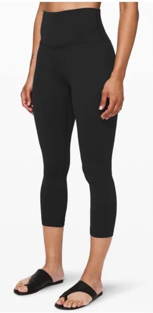 Lululemon Align Leggings Cropped Crop Black 8 Medium thumbnail 1