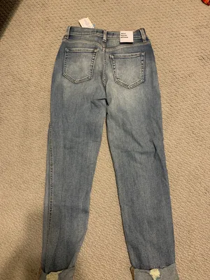 Never Worn High Rise Boyfriend Jeans Blue Size 0 thumbnail 2