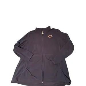 Chicago Bears Full-Zip Fleece Jacket XXL Navy Blue thumbnail 2