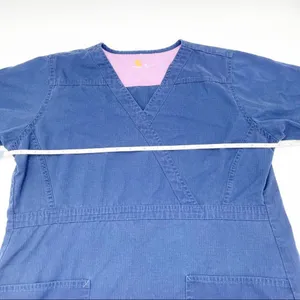 Carhartt Women's Navy Blue Short Sleeve Ripstop V-neck Nursing Scrub Top Medium thumbnail 6