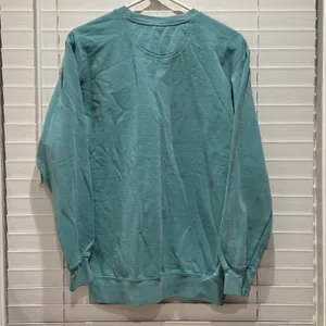 Divi Sweatshirt Women Small‎ Teal Green Varsity Logo Crew Neck Pullover thumbnail 3