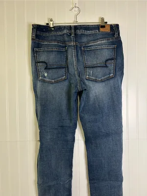 American Eagle Distressed Super Stretch Hi-Rise Jeggings Size 14 thumbnail 4