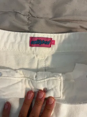 Edikted White Denim Skirt Mini thumbnail 2