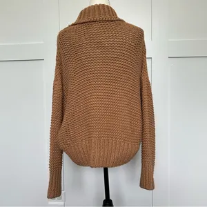 Free People My Only Sunshine Chunky Knit Sweater Large thumbnail 7