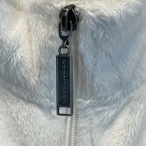 OU Jacket Women's Large White Full‎ Zip Oklahoma University Logo Faux Fur Soft thumbnail 4