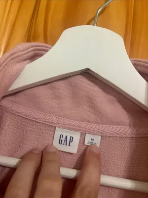 GAP Size Medium Ballet Pink 1/4 Zip Pullover Sweatshirt thumbnail 4