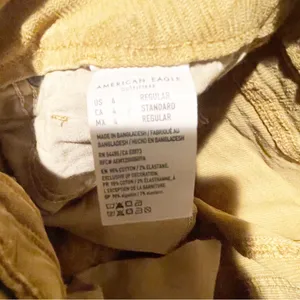 American Eagle‎ Womens Size 4R Mom Straight Jean Brown Fine Whale Corduroy thumbnail 4