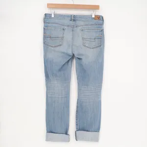 American Eagle Outfitters Jeans Womens 8 Blue Denim Cotton Distressed Skinny Leg thumbnail 6