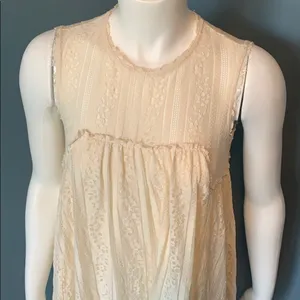 Free People Tu-Es-La Lace Sleeveless Mini Dress XS thumbnail 6