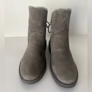 UGG Naiyah Suede fur lined Ankle Boots grey 9 thumbnail 5