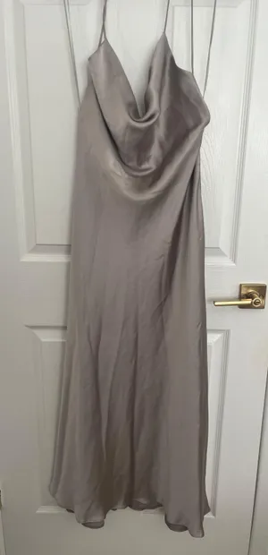 Cava Satin Camisole Dress Strap Open Back thumbnail 4