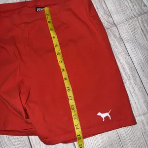 Victoria's Secret PINK Yoga Shorts Red Coral Size Small thumbnail 4