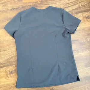FIGS Technical Collection Casma Scrub Top Charcoal Gray V-Neck XS thumbnail 4