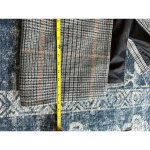 VILA “Vilikely” Long Wool Jacket Women’s Medium Herringbone Double Breasted thumbnail 6