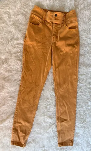 Halara Women's Casual Skinny Pants in Marigold XS thumbnail 1