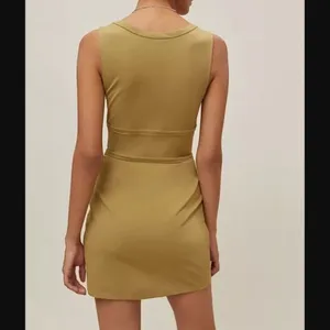 Urban Outfitters Ramona Corset‎ Knit Mini Dress Moss Green Size Large thumbnail 2