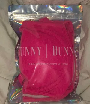 NWT Sunny Bunny Swim Pink Bailey Top and Bottom thumbnail 3
