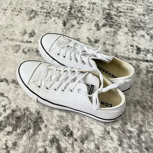White Platform Converse Low Top thumbnail 3