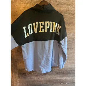PINK - Victoria's Secret Pullover high neck sweater Love Pink Gray purple thumbnail 7