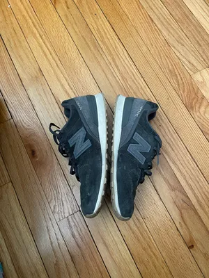 New Balance 696 LEATHER low Top ties Trainers Run Athletic Active Sport Gym thumbnail 4