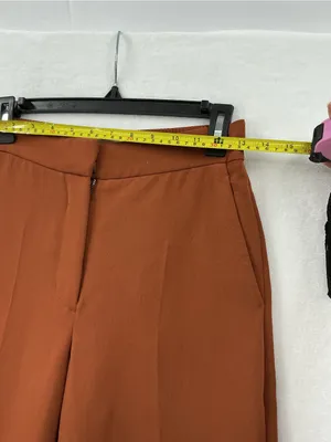 Wilfred Wide-Leg Trousers in Rust Brown 1118 thumbnail 3