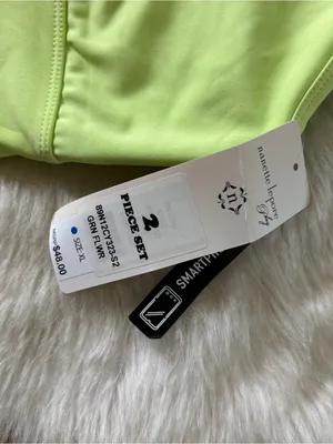 Nanette Lepore Neon Lime Two-Piece Set Top thumbnail 2