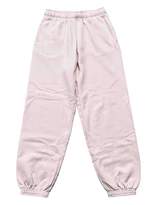 KUT from Kloth & SO Boyfriend Fit High Rise Cozy Fleece Jogger Sweatpants Pink Medium thumbnail 1