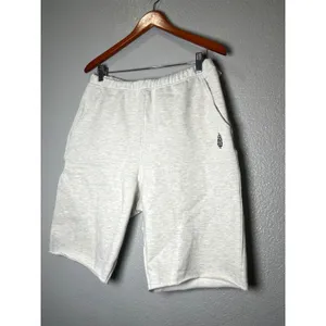 Free People FP For The Win Long Shorts Sz Large Oatmeal Heather 99% cotton thumbnail 6
