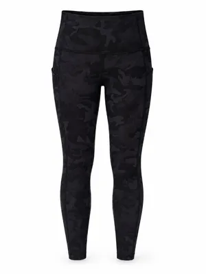 Lululemon Pace Rival High Rise Crop 22 Camo Leggings Women’s 2 Black thumbnail 2
