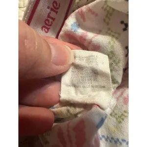 Aerie Fair Isle Print Pajama Shorts Women’s Small‎ Cotton Modal Lounge thumbnail 11