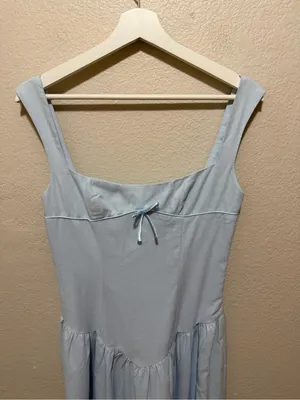 NWT Peppermayo Suzie Midi Linen Cotton Dress Size 4 Cottagecore Coquette thumbnail 2