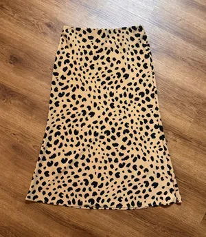 Low rise midi skirt Tan Size 2 thumbnail 1