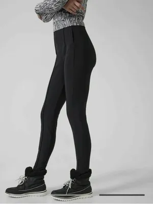 Athleta Women’s Glacier Snow Black Skinny Pants Size 4 thumbnail 2