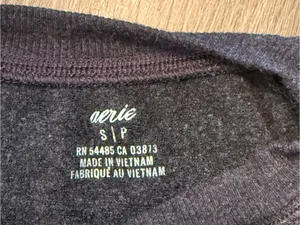 aerie Wonen’s Black Pajama Set with Gold Star Print Sz S thumbnail 7