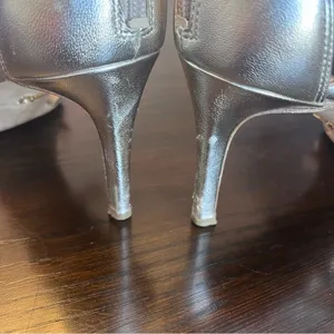 Diane Von Furstenberg Gold Strappy Sandal Heels Size 9 thumbnail 5